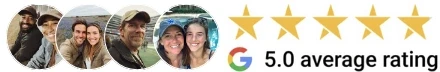 5.0 average Google rating with customer photos